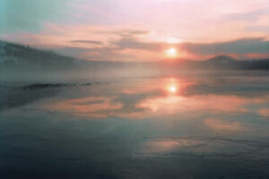 Pinhole camera photo of Grand Prismatic Springs